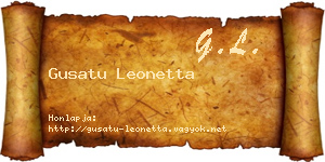 Gusatu Leonetta névjegykártya